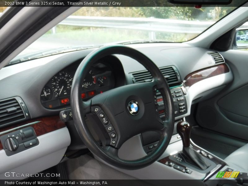 Titanium Silver Metallic / Grey 2002 BMW 3 Series 325xi Sedan