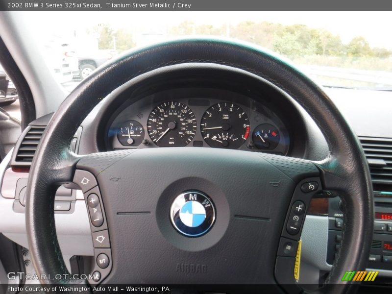 Titanium Silver Metallic / Grey 2002 BMW 3 Series 325xi Sedan