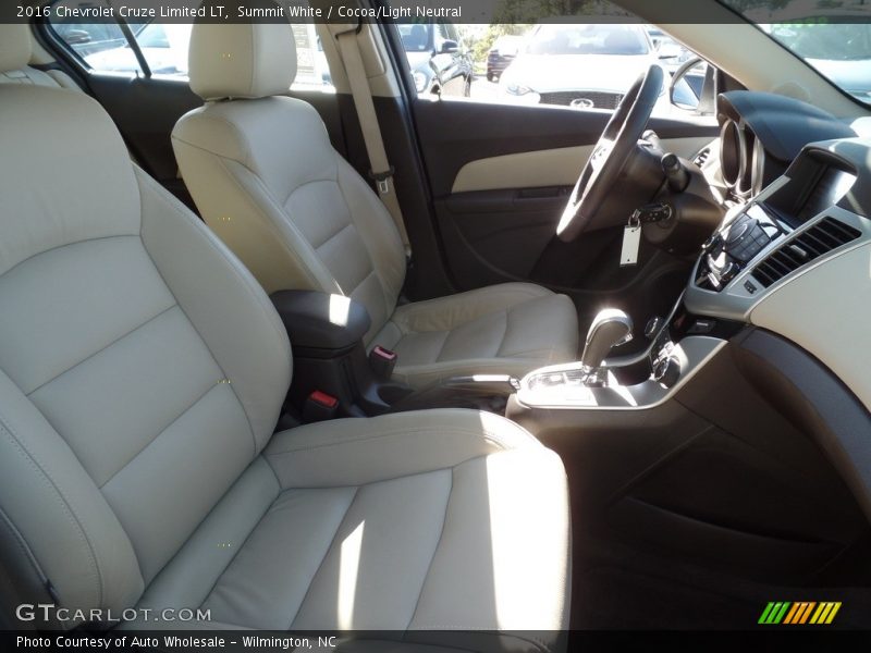 Summit White / Cocoa/Light Neutral 2016 Chevrolet Cruze Limited LT