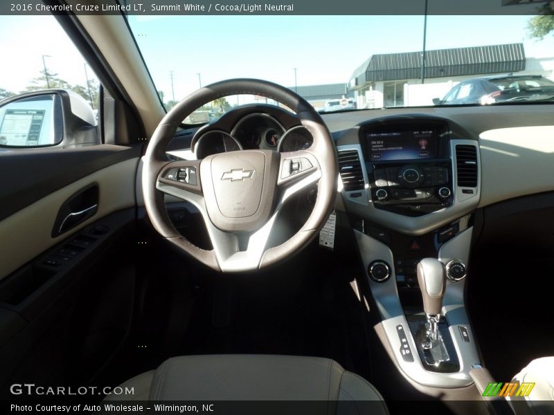 Summit White / Cocoa/Light Neutral 2016 Chevrolet Cruze Limited LT