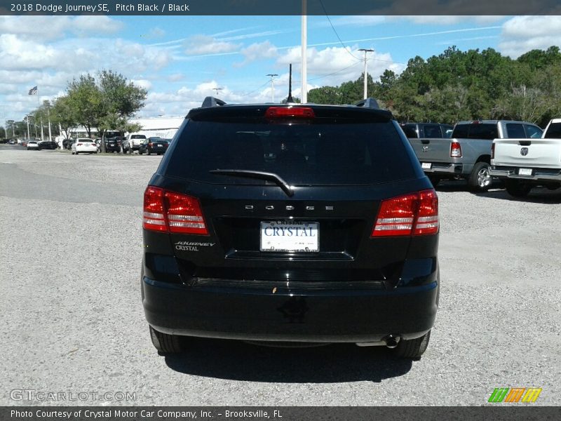 Pitch Black / Black 2018 Dodge Journey SE