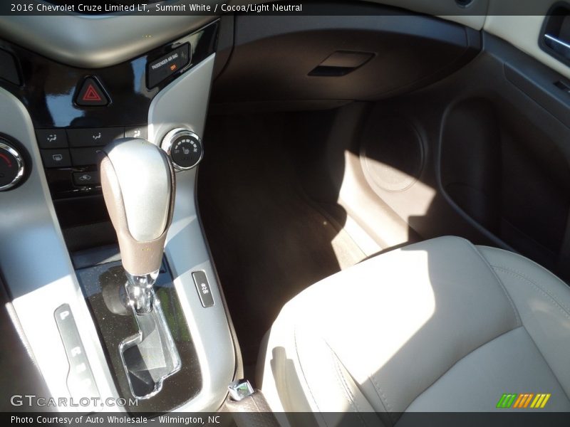 Summit White / Cocoa/Light Neutral 2016 Chevrolet Cruze Limited LT