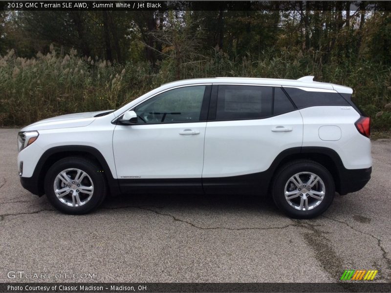Summit White / Jet Black 2019 GMC Terrain SLE AWD