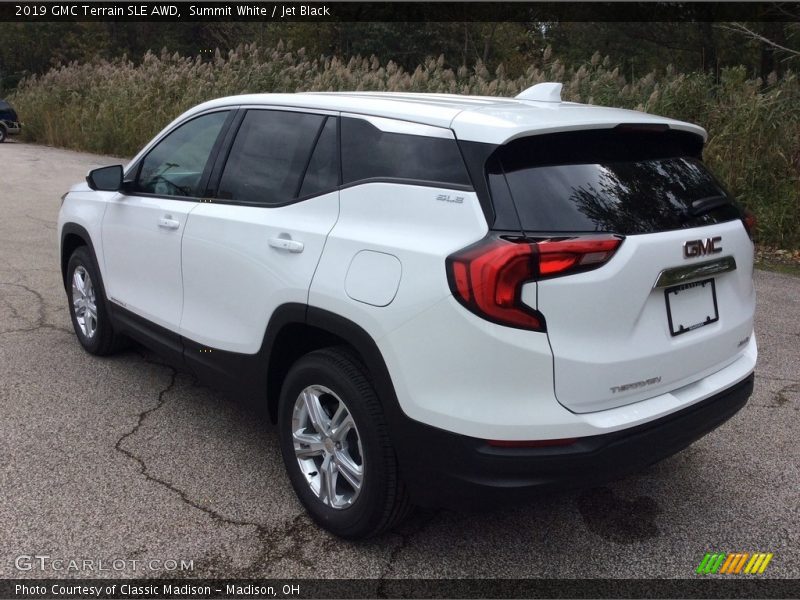 Summit White / Jet Black 2019 GMC Terrain SLE AWD