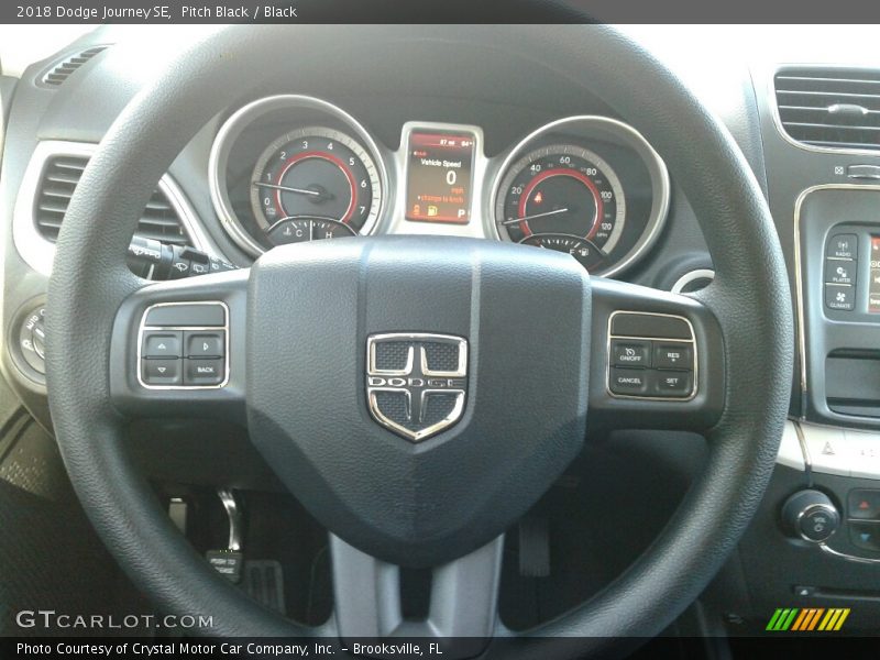 Pitch Black / Black 2018 Dodge Journey SE