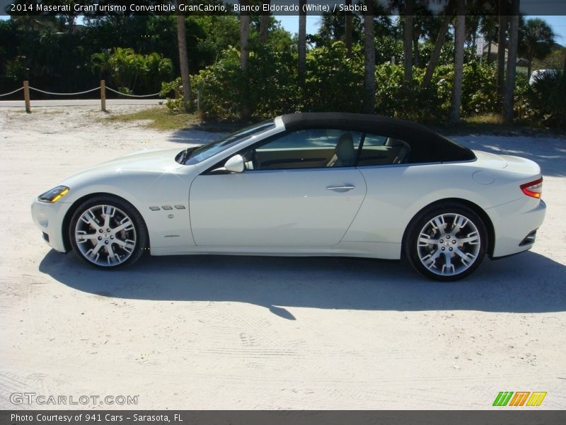 Bianco Eldorado (White) / Sabbia 2014 Maserati GranTurismo Convertible GranCabrio