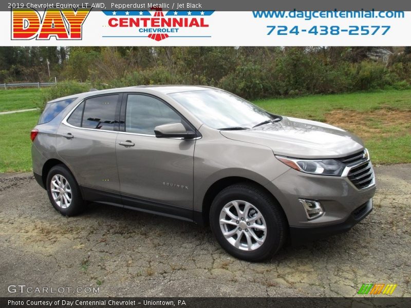 Pepperdust Metallic / Jet Black 2019 Chevrolet Equinox LT AWD