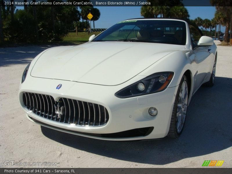 Bianco Eldorado (White) / Sabbia 2014 Maserati GranTurismo Convertible GranCabrio