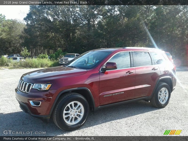 Velvet Red Pearl / Black 2018 Jeep Grand Cherokee Laredo