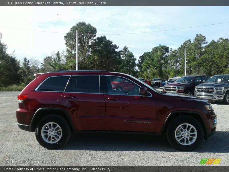 Velvet Red Pearl / Black 2018 Jeep Grand Cherokee Laredo