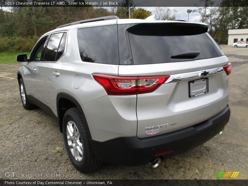 Silver Ice Metallic / Jet Black 2019 Chevrolet Traverse LT AWD