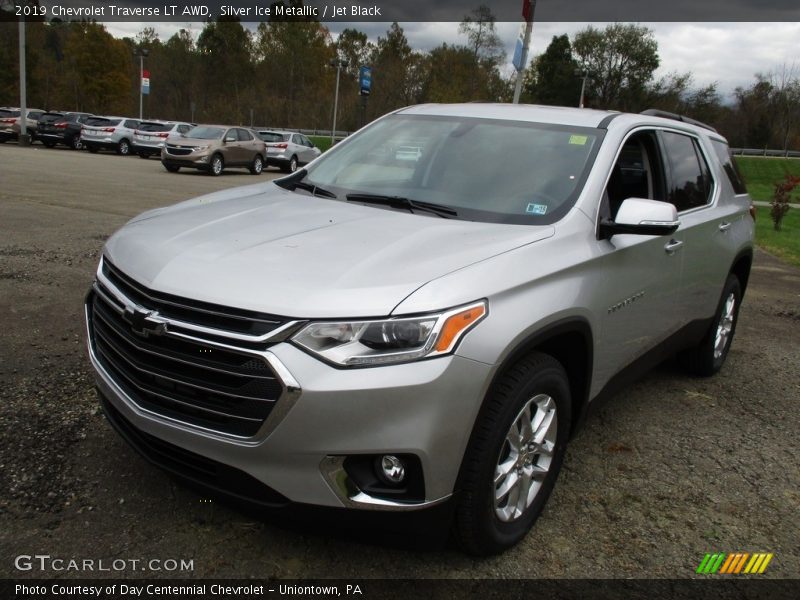 Silver Ice Metallic / Jet Black 2019 Chevrolet Traverse LT AWD