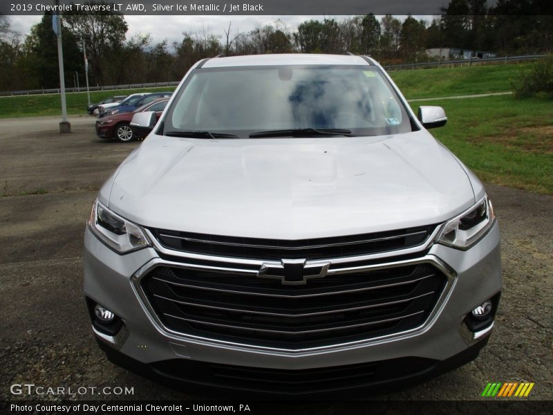 Silver Ice Metallic / Jet Black 2019 Chevrolet Traverse LT AWD