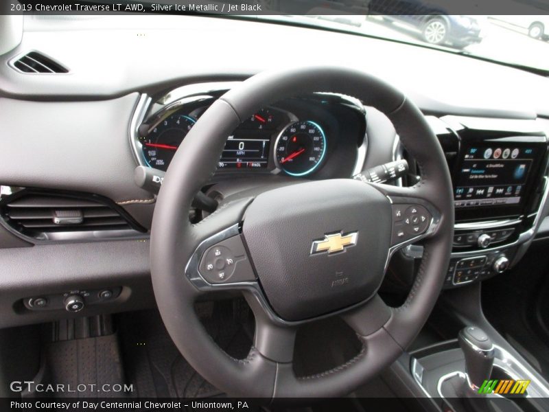 Silver Ice Metallic / Jet Black 2019 Chevrolet Traverse LT AWD