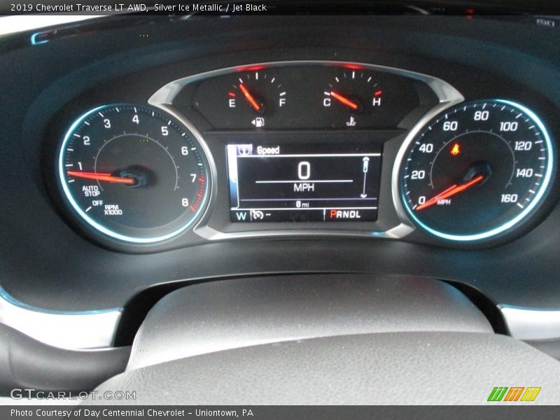 Silver Ice Metallic / Jet Black 2019 Chevrolet Traverse LT AWD
