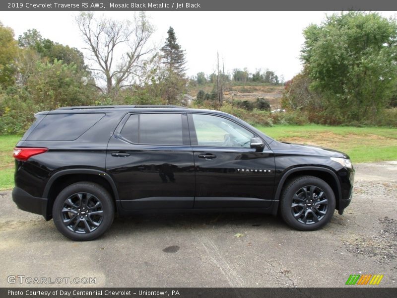 Mosaic Black Metallic / Jet Black 2019 Chevrolet Traverse RS AWD