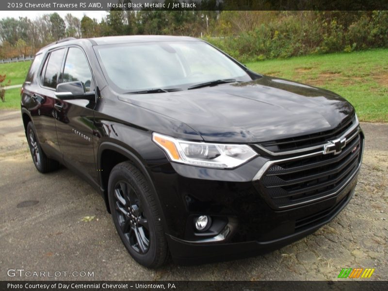 Mosaic Black Metallic / Jet Black 2019 Chevrolet Traverse RS AWD