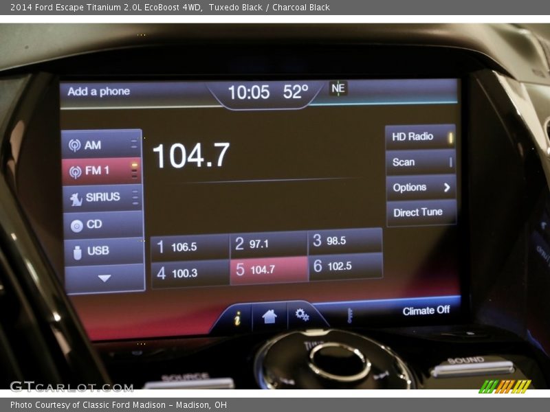 Tuxedo Black / Charcoal Black 2014 Ford Escape Titanium 2.0L EcoBoost 4WD