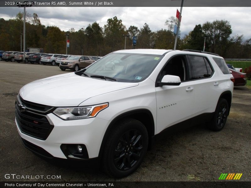 Summit White / Jet Black 2019 Chevrolet Traverse RS AWD