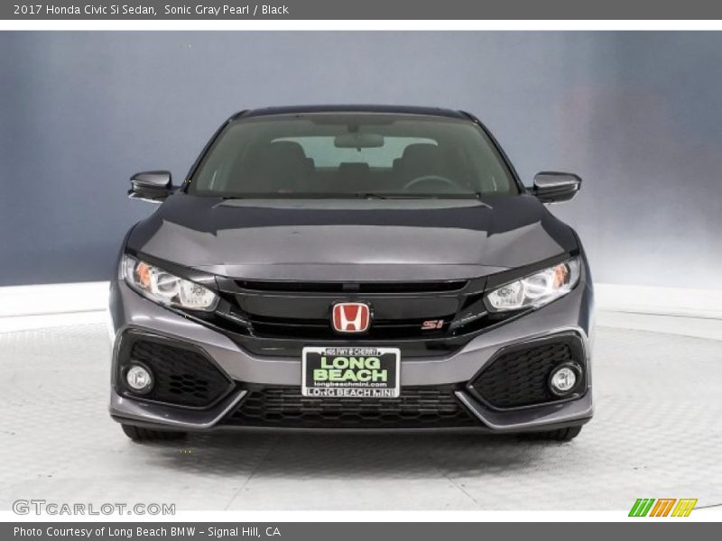 Sonic Gray Pearl / Black 2017 Honda Civic Si Sedan