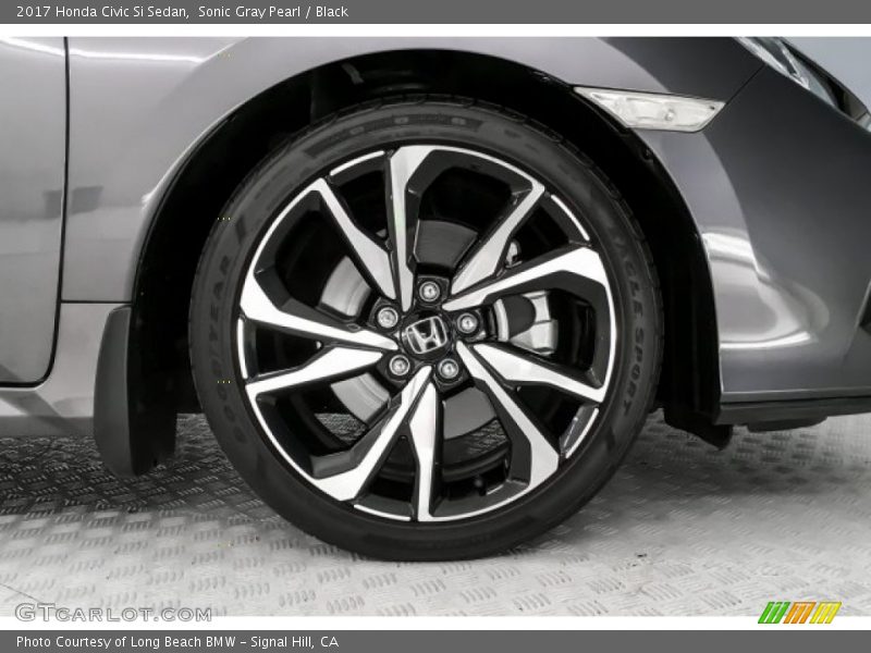 Sonic Gray Pearl / Black 2017 Honda Civic Si Sedan