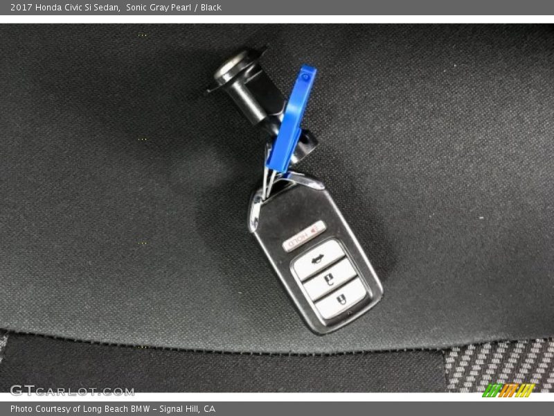 Sonic Gray Pearl / Black 2017 Honda Civic Si Sedan