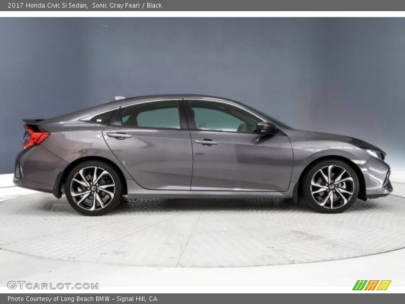 Sonic Gray Pearl / Black 2017 Honda Civic Si Sedan