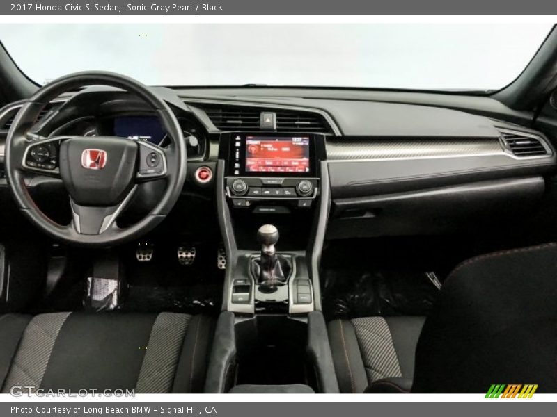 Sonic Gray Pearl / Black 2017 Honda Civic Si Sedan
