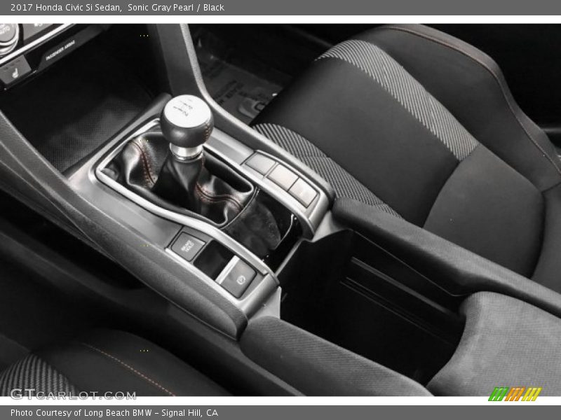 Sonic Gray Pearl / Black 2017 Honda Civic Si Sedan