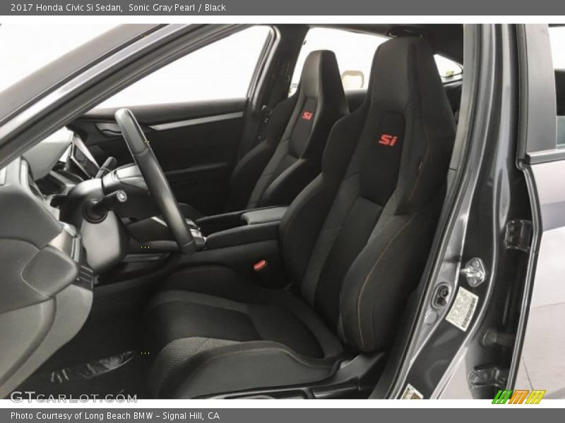 Sonic Gray Pearl / Black 2017 Honda Civic Si Sedan