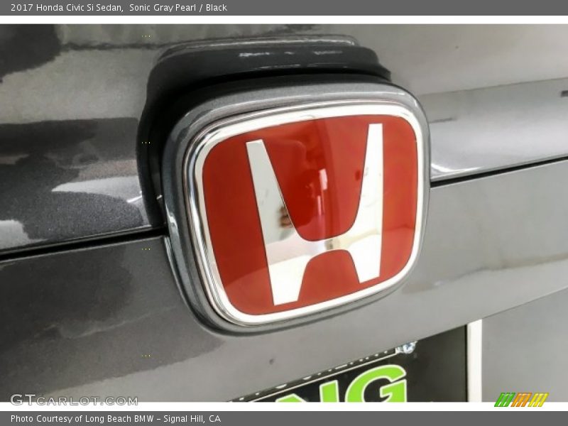 Sonic Gray Pearl / Black 2017 Honda Civic Si Sedan