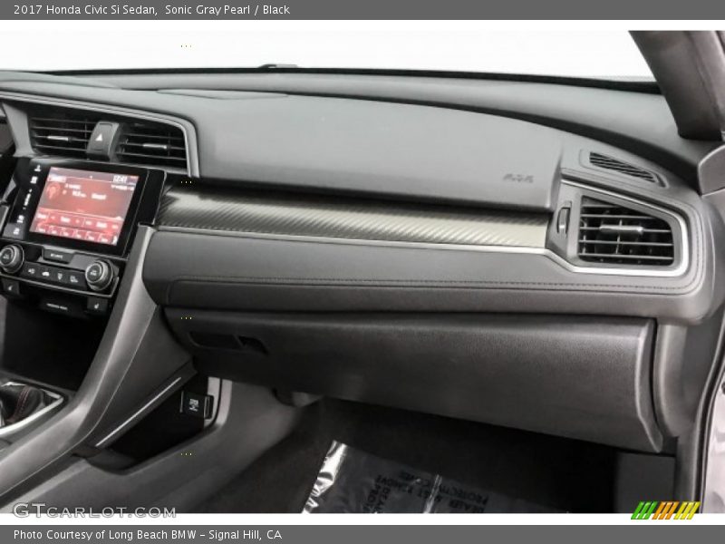 Sonic Gray Pearl / Black 2017 Honda Civic Si Sedan