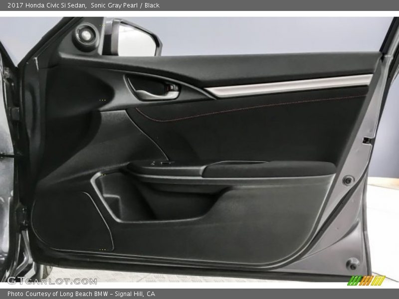 Sonic Gray Pearl / Black 2017 Honda Civic Si Sedan