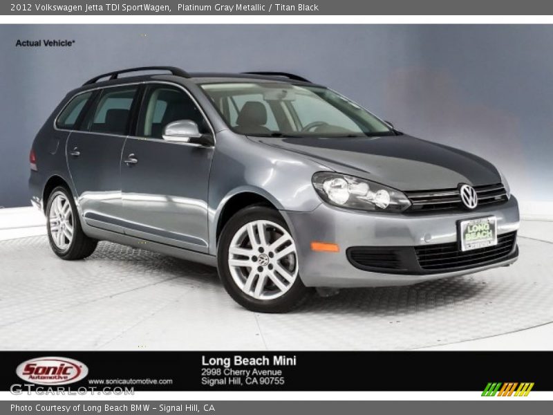 Platinum Gray Metallic / Titan Black 2012 Volkswagen Jetta TDI SportWagen