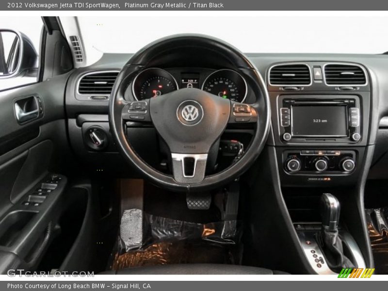 Platinum Gray Metallic / Titan Black 2012 Volkswagen Jetta TDI SportWagen