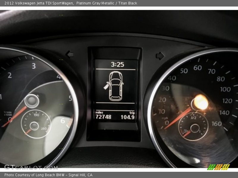 Platinum Gray Metallic / Titan Black 2012 Volkswagen Jetta TDI SportWagen
