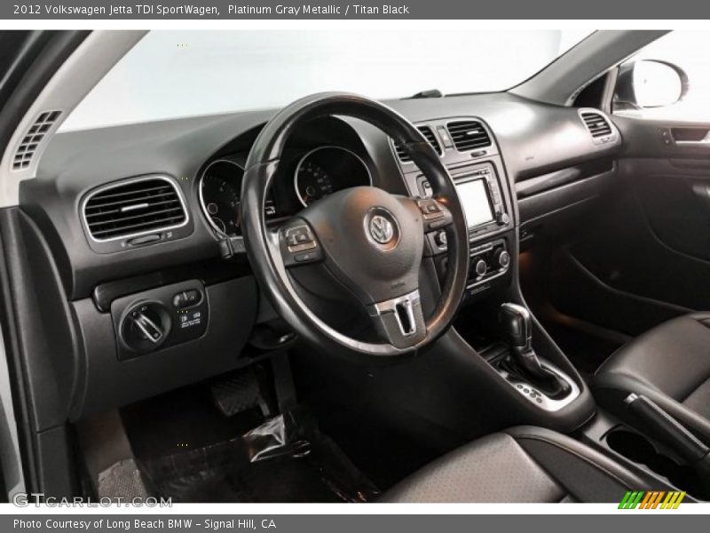 Platinum Gray Metallic / Titan Black 2012 Volkswagen Jetta TDI SportWagen