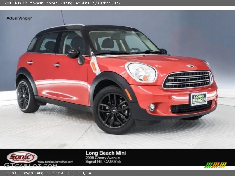 Blazing Red Metallic / Carbon Black 2015 Mini Countryman Cooper