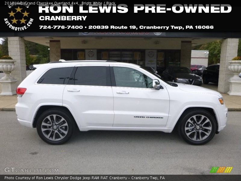 Bright White / Black 2018 Jeep Grand Cherokee Overland 4x4