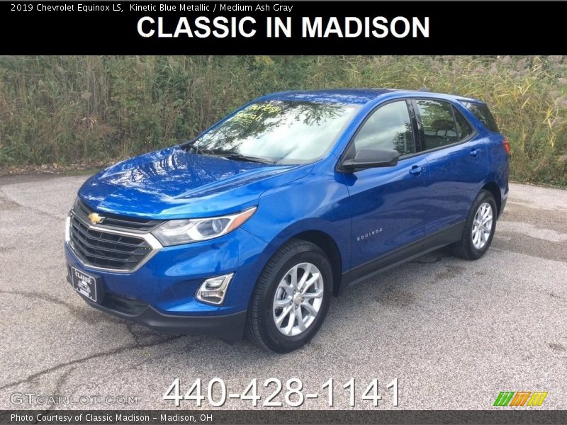 Kinetic Blue Metallic / Medium Ash Gray 2019 Chevrolet Equinox LS