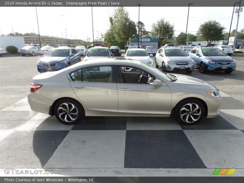 Champagne Frost Pearl / Ivory 2016 Honda Accord EX-L Sedan