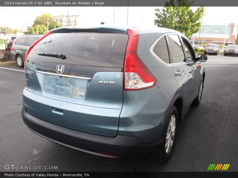 Mountain Air Metallic / Beige 2014 Honda CR-V EX AWD