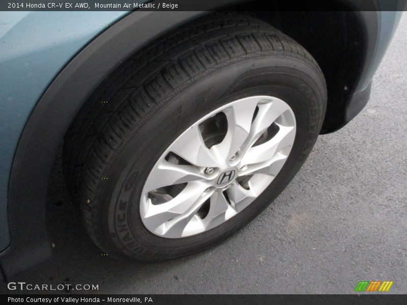 Mountain Air Metallic / Beige 2014 Honda CR-V EX AWD