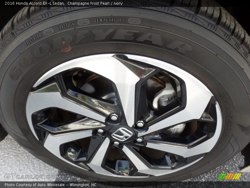 Champagne Frost Pearl / Ivory 2016 Honda Accord EX-L Sedan