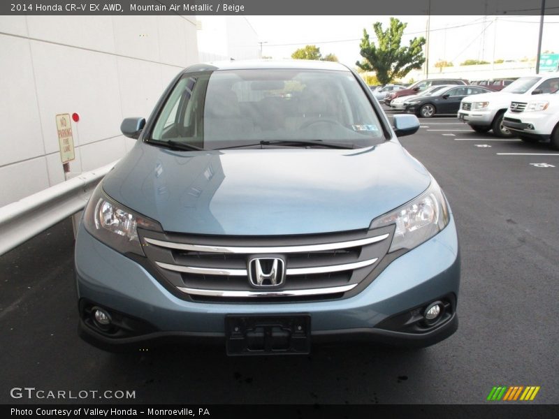 Mountain Air Metallic / Beige 2014 Honda CR-V EX AWD
