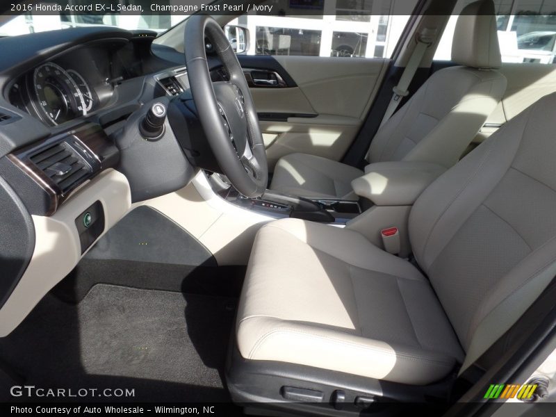 Champagne Frost Pearl / Ivory 2016 Honda Accord EX-L Sedan