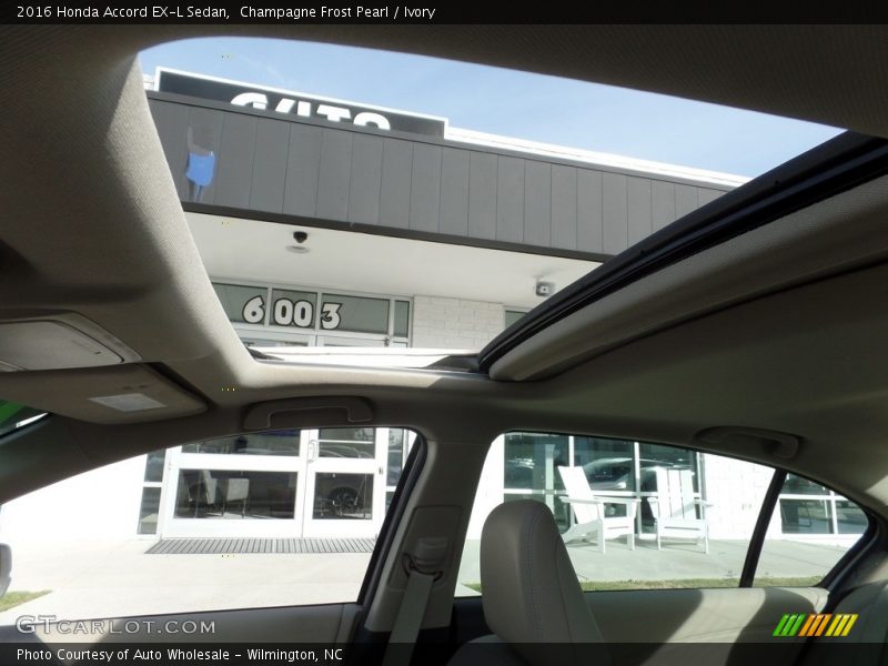 Champagne Frost Pearl / Ivory 2016 Honda Accord EX-L Sedan