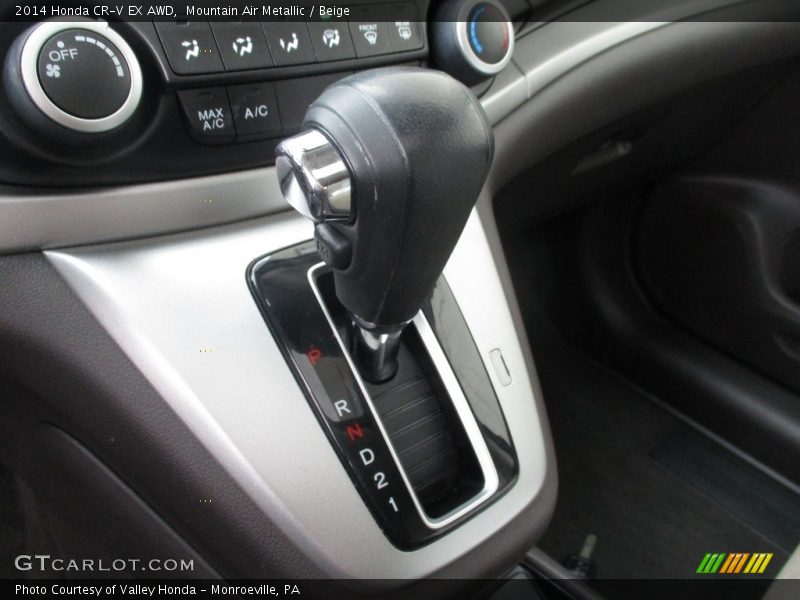 Mountain Air Metallic / Beige 2014 Honda CR-V EX AWD