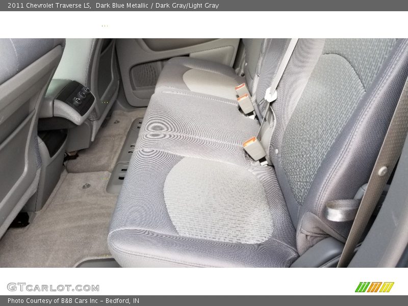 Dark Blue Metallic / Dark Gray/Light Gray 2011 Chevrolet Traverse LS