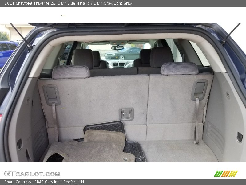 Dark Blue Metallic / Dark Gray/Light Gray 2011 Chevrolet Traverse LS